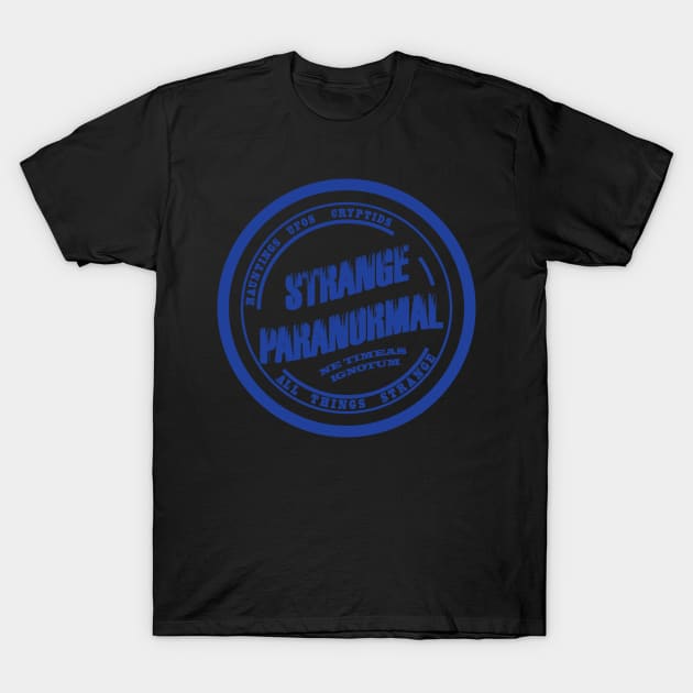 Blue Logo T-Shirt by Strange Paranormal